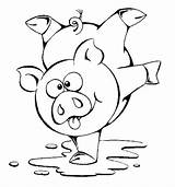 Coloring Cute Pages Pigs Pig Popular sketch template