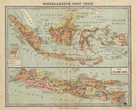 nederlandsch oost indie het eiland java een antieke kaart van indonesie door emrik binger