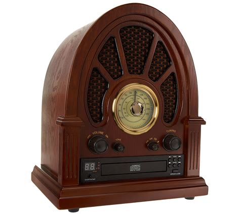 vintage wooden radio  cd player amfm radio bluetooth page