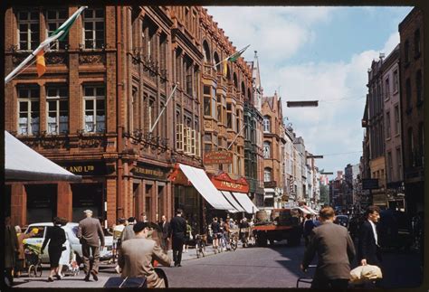 wonderful color photographs that capture street scenes of dublin in 1961 ~ vintage everyday
