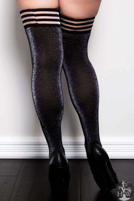 Kaylee Shimmer Thigh Highs With Stay Up Top In 2020