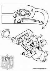 Seahawks Russell Seahawk Nfl Mascots sketch template