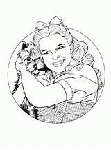 Coloring Oz Wizard Pages Printable Kids Dorothy Sheets Print Face Toto Template Fun sketch template