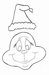 Grinch Crafts Template Print Christmas Face Activities Preschool Calendariu Projects Pre sketch template