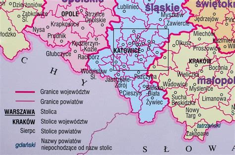 polska mapa scienna fizyczna geograficzna demart  oficjalne archiwum allegro
