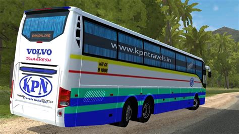 kpn travels sleeper livery  bussid volvo br mod youtube