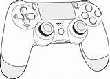 Console Ps4 Controller Playstation Drawing Coloring Pages Game Xbox Getdrawings Trending Days Last sketch template