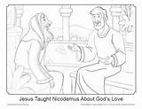 Nicodemus Sundayschoolzone Visited sketch template