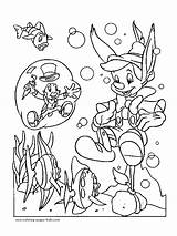 Coloring Pinocchio Disney Pages Color Kids Printable Sheet Book Sheets Found sketch template
