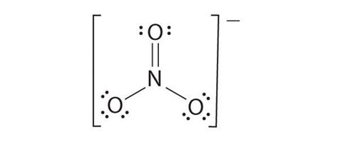 lewis dot structure for nitrate ion