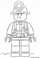 Lego Coloring Pages City Police Printable Miner Para Colorear Figure Fire Mini Color Chase Mccain Dibujos Truck Print Colouring Info sketch template