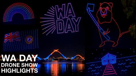 wa day drone show highlights  drones youtube