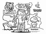 Coloring Lsu Pages Football College Tiger Tigers Logo Clemson Color Sheets Auburn Alabama Louisiana Drawing Print Mascot Osu Printable Sports sketch template