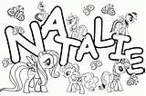 Coloring Name Pages Girls Natalie Popular sketch template