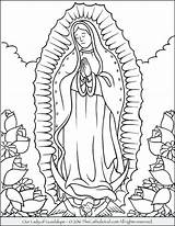 Guadalupe Virgen Coloring Lady Pages Drawing Diego Catholic Mary Color Rivera Para Vocations Printable Fatima La Sketch Kids Dibujos Thecatholickid sketch template