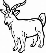 Goat Billy Coloring Pages Print Template Tocolor Button Through sketch template