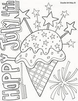 Coloring Pages Independence July 4th Color Sheets Adult Fourth Printable Kids Print Doodle Toddlers Doodles Crafts Books Popular Alley Getcolorings sketch template