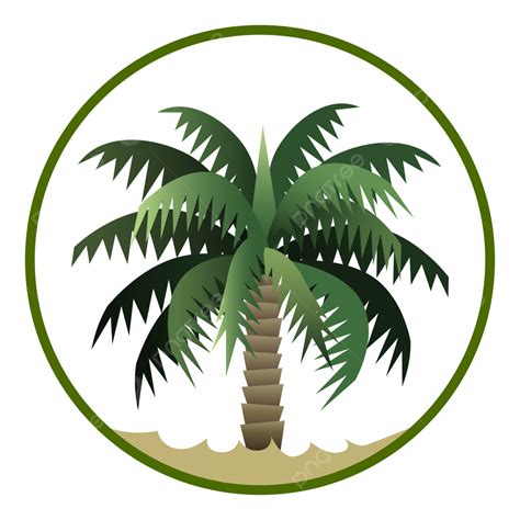date palm tree vector emblem date palm tree emblem png  vector