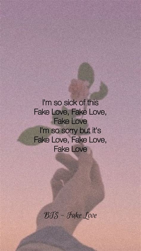Bts ~ Fake Love Bts Quotes Bts Lyrics Quotes Bts