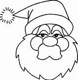 Coloring Pages Santa Redneck Claus Face Clipart Christmas Clip Kids Colouring Printable sketch template