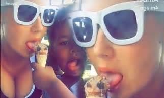Amber Rose Suggestively Licks Ice Cream Cone While Flaunting Cleavage