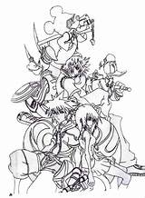 Hearts Kingdom Coloring Sora Friends Pages Netart Visit Color Choose Board sketch template