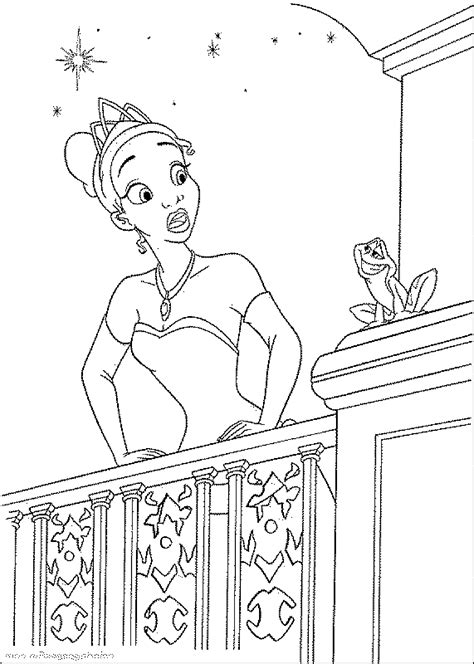 coloring pages  princess   frog coloring pages