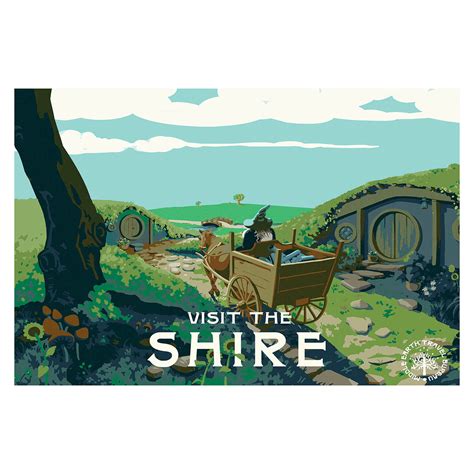 shire postcard  lord   rings pixel empire postcards touch  modern