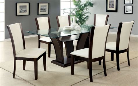 seater glass dining table sets