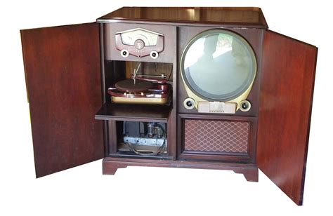 vintage zenith console tv  didnt   year  manufacture