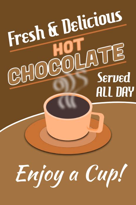 Hot Chocolate Template Postermywall