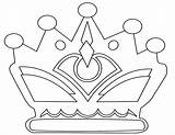 Crown Coloring Pages Princess Template Outline Drawing Queen Kings Color Tiara Crowns King Printable Templates Royal Colouring Print Clipart Cut sketch template