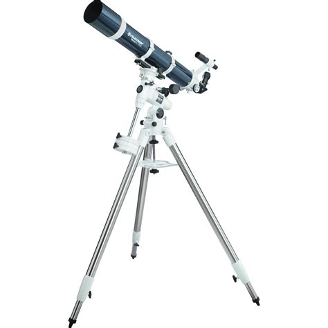 celestron omni xlt mm  eq refractor telescope  bh
