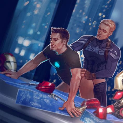 your gay toons ironman and captain america have sex
