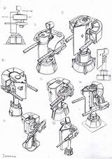 Turret Drawing Concept Mg Paintingvalley Robot Choose Board Artstation sketch template