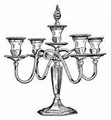 Clip Vintage Candle Clipart Candelabra Holder Antique Drawing Candles Antiques Holders Old Olddesignshop Cliparts Library Style Clipground Printable Size sketch template