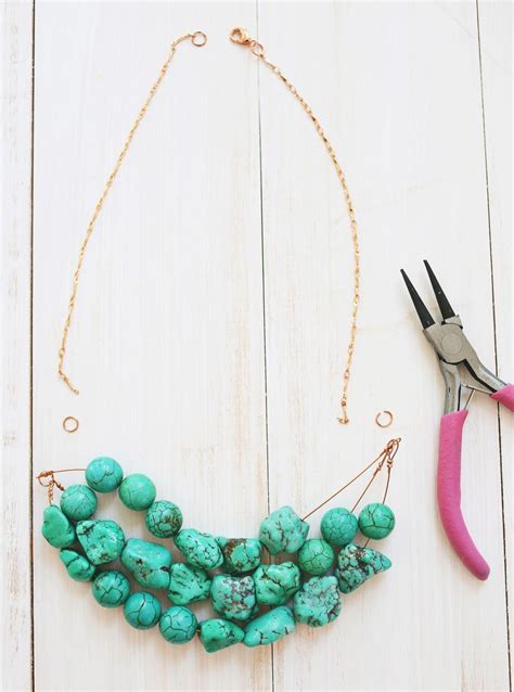 how to make a simple beaded necklace craft and diy