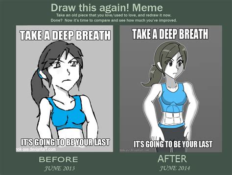 Before And After Meme Wii Fit Trainer Version By Mok Axe