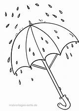 Regenschirm Malvorlage Malvorlagen Wetter Regen Malen Grundschule Kindern Kunstunterricht Basteln Drucken öffnet Bildes sketch template