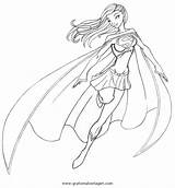 Supergirl Superhelden Superman Ausmalen Superheroes Cartoni sketch template