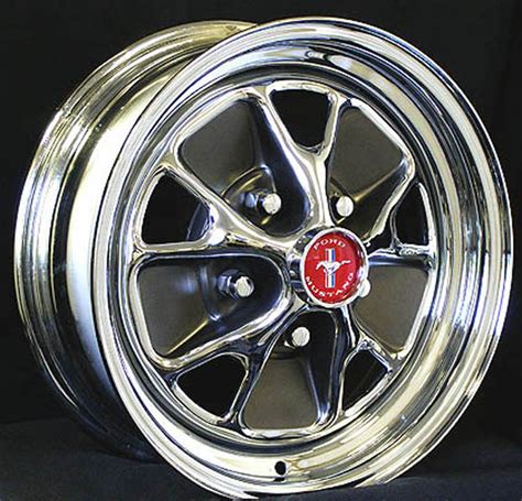 mustang style styled steel gt wheels 14 x 6 complete set w caps nuts