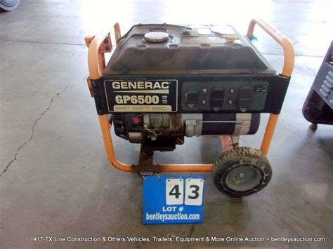 Generac Gp6500 6500 Watt Portable Generator Bentley And Associates Llc
