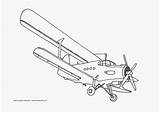 Coloring Pages Airplane Colouring Kids Biplane Aeroplane Printable Airplanes Planes Book Drawing Color Sheets Plane Prop Wings Trains Automobiles Drawings sketch template