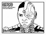 Cyborg sketch template