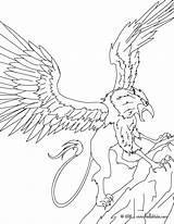 Coloring Pages Creatures Creature Mythical Griffin Greek Demon Color Monsters Mythological Hydra Mythology Powerful Majestic Print Printable Fabulous Kids Coloriage sketch template