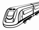 Coloring Speed High Train Rail Colorear Coloringcrew Tram Dibujo Smiling Joyful sketch template