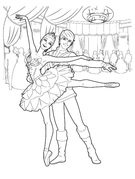 barbie ballerina coloring pages  print  color