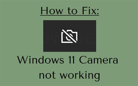 windows 11 camera not working on windows 11 fix youtube