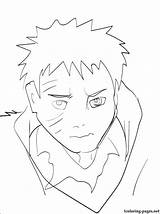 Obito Coloring Pages Uchiha Getcolorings Naruto sketch template