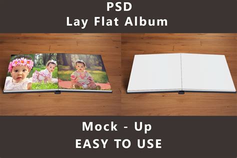 lay flat album mock  product mockups creative market